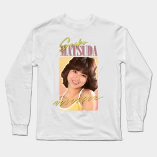 Seiko Matsuda // Retro 80s Fan Art Design Long Sleeve T-Shirt